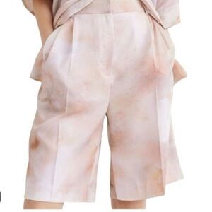 H&M Pastel High-Waisted Bermuda Shorts